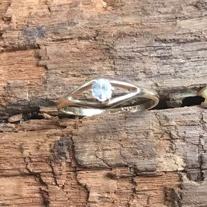 Tiny Minimalist 14k Plumb Gold Ring